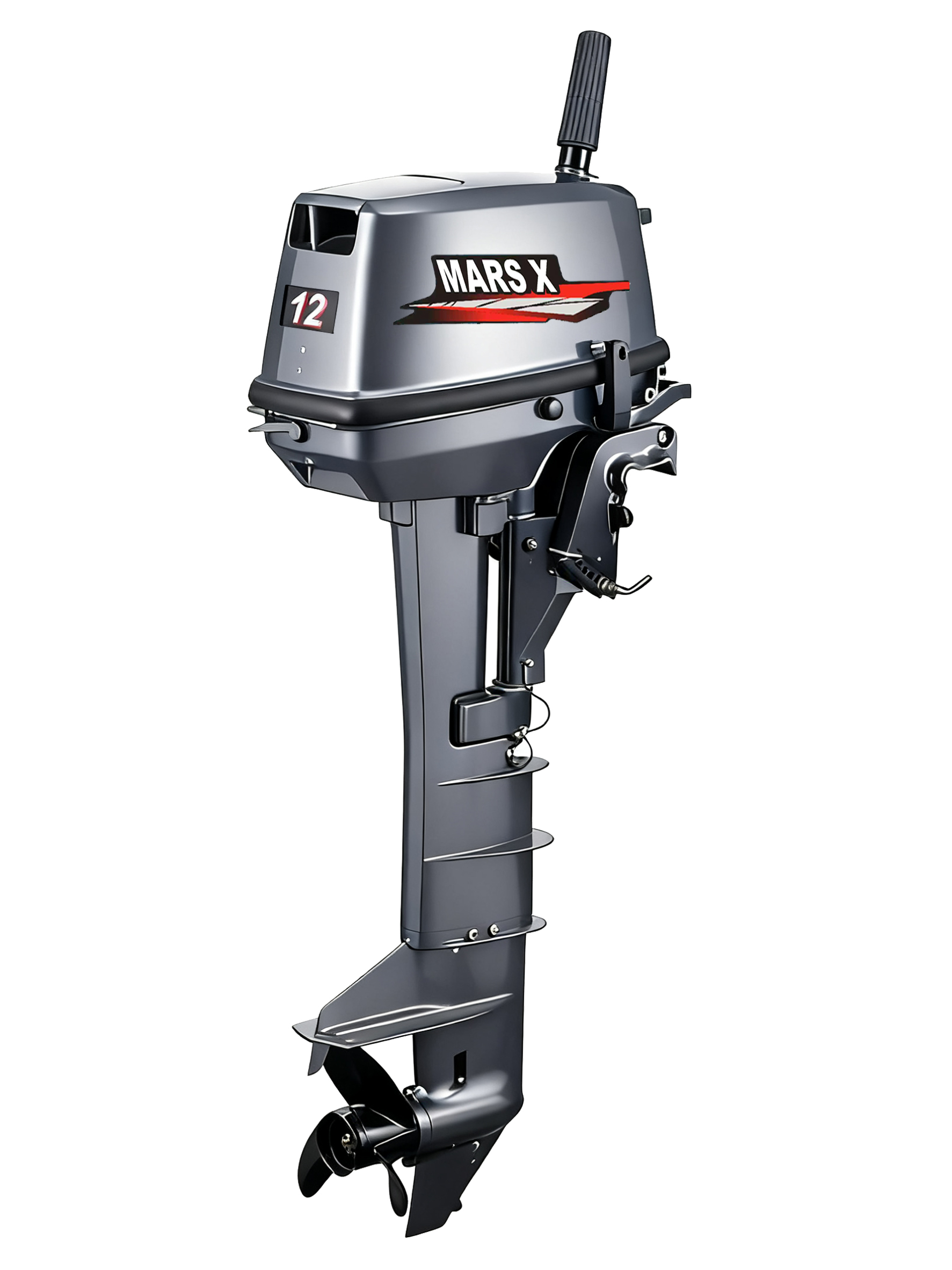 Motor de popa MARS X 12HP de d - Fishing Boat Outboard Motor avaliação e preço