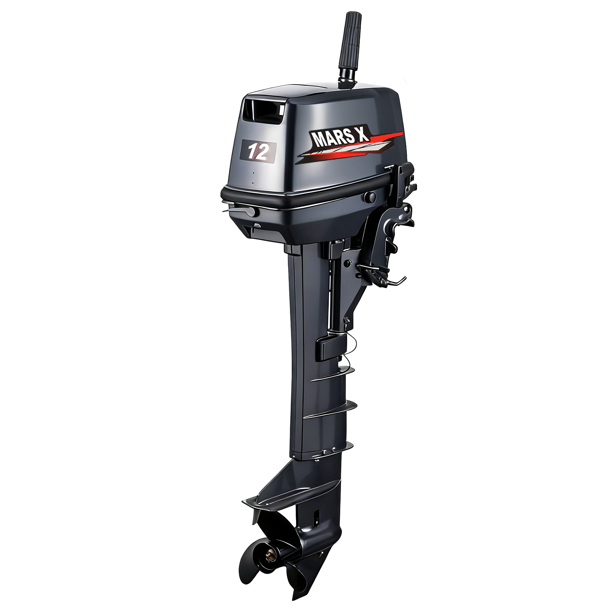Motor de popa MARS X 12HP de d - Fishing Boat Outboard Motor avaliação e preço