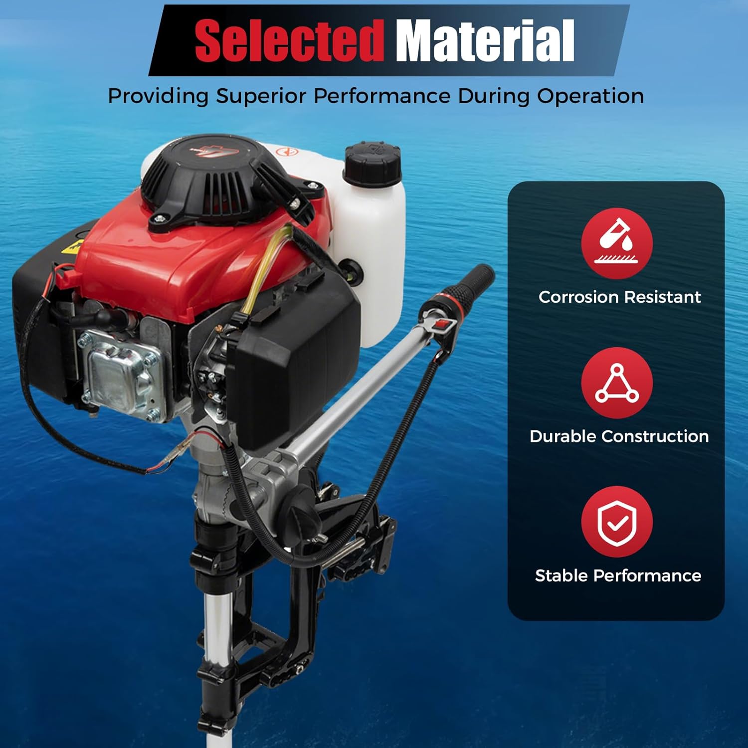 Motor de popa de 4 CV, motor m - Fishing Boat Outboard Motor avaliação e preço